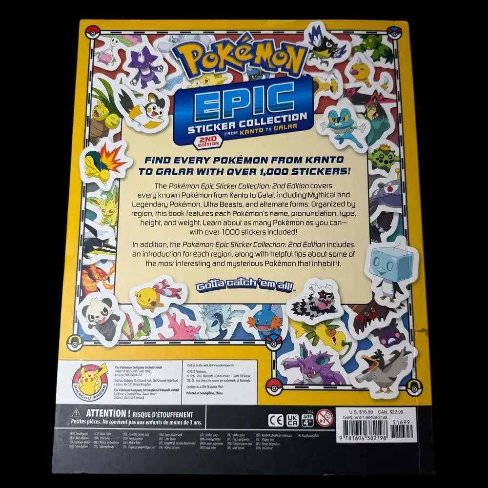 Pokémon Epic Sticker Collection 2nd Edition: From Kanto to Galar